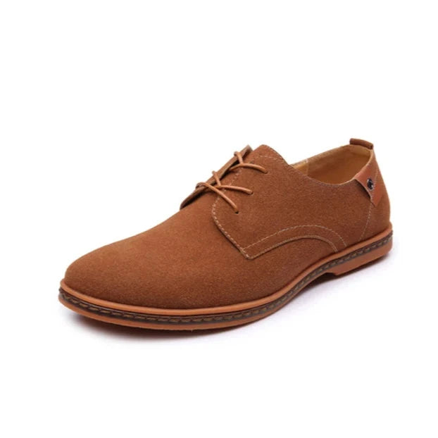 Spring Suede Leather Shoes - Seasonal Casual Footwear