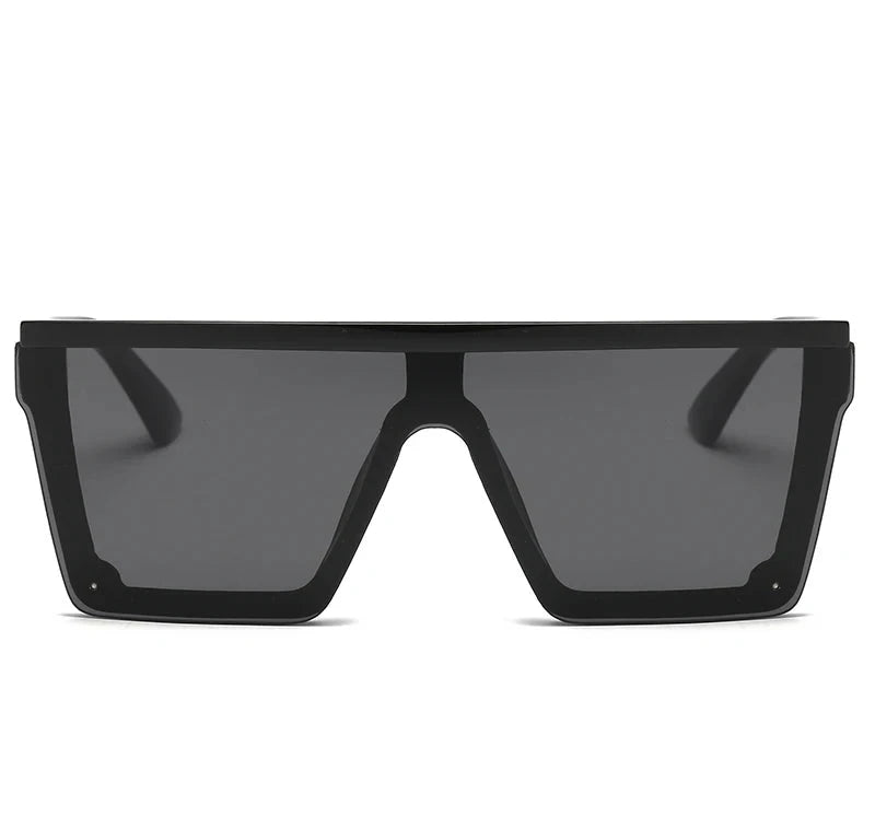 Oversized Black Wayfarer Sunglasses - UV400 Photochromic Style