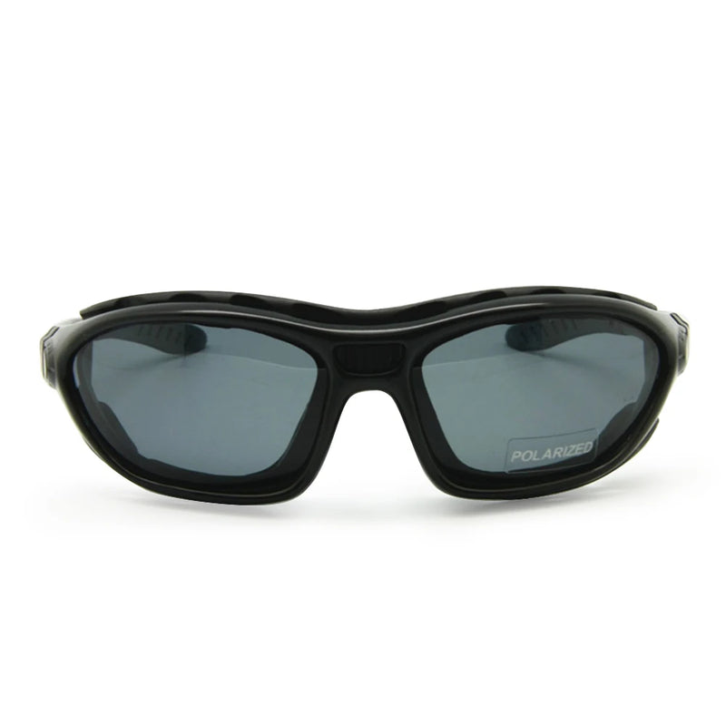 Wrap Around Motorcycle Sunglasses - Polarized UV400 Riding Style