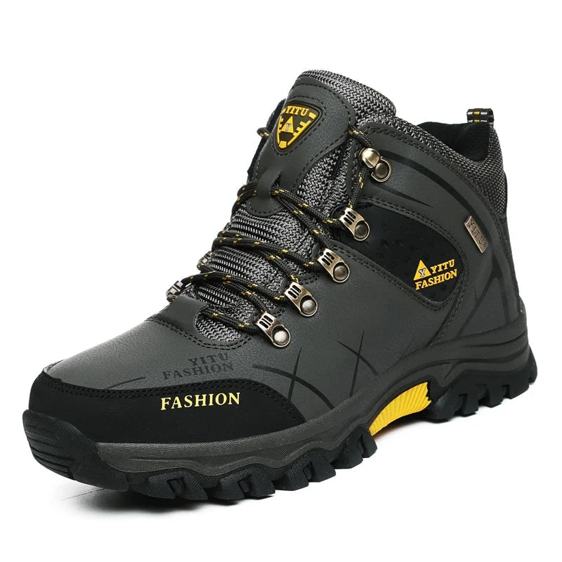 Premium Outdoor Tactical Boots - Split Leather All Terrain Grip