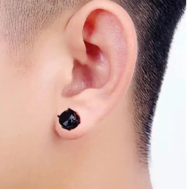 Magnetic Stud Earring Set - Round Clip-On Style