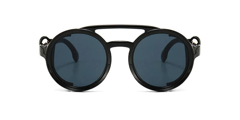 Rectangular Steampunk Sunglasses - UV400 Statement Frame
