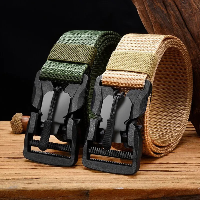 Premium Tactical Magnetic Nylon Belt - Durable Everyday Utility