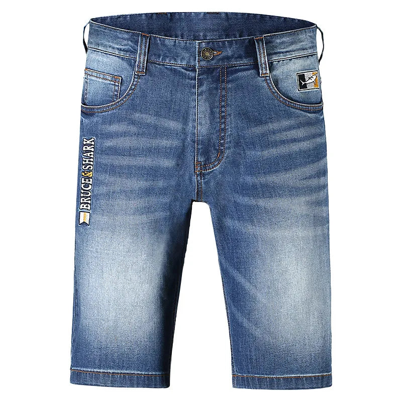 Casual Stretch Denim Shorts - Comfort Fit Denim Essential