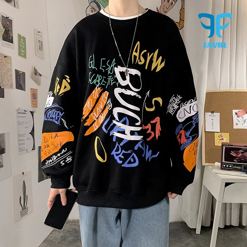 Graffiti Sweatshirt - Urban Hip Hop Streetwear