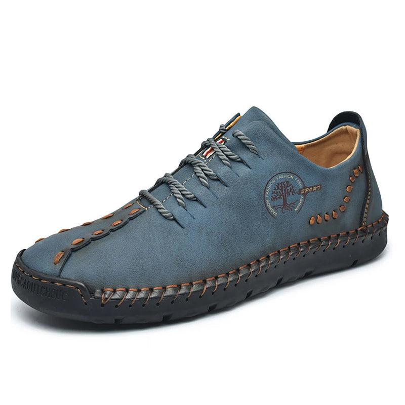 Comfy Leather Casual Sneakers - Premium Everyday Shoes