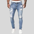 Casual Stretch Skinny Jeans - Plaid Fleece Lined Comfort