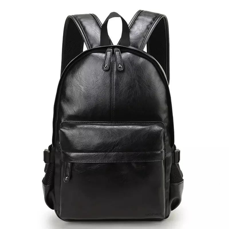 Casual Leather Backpack - Premium Urban Daypack