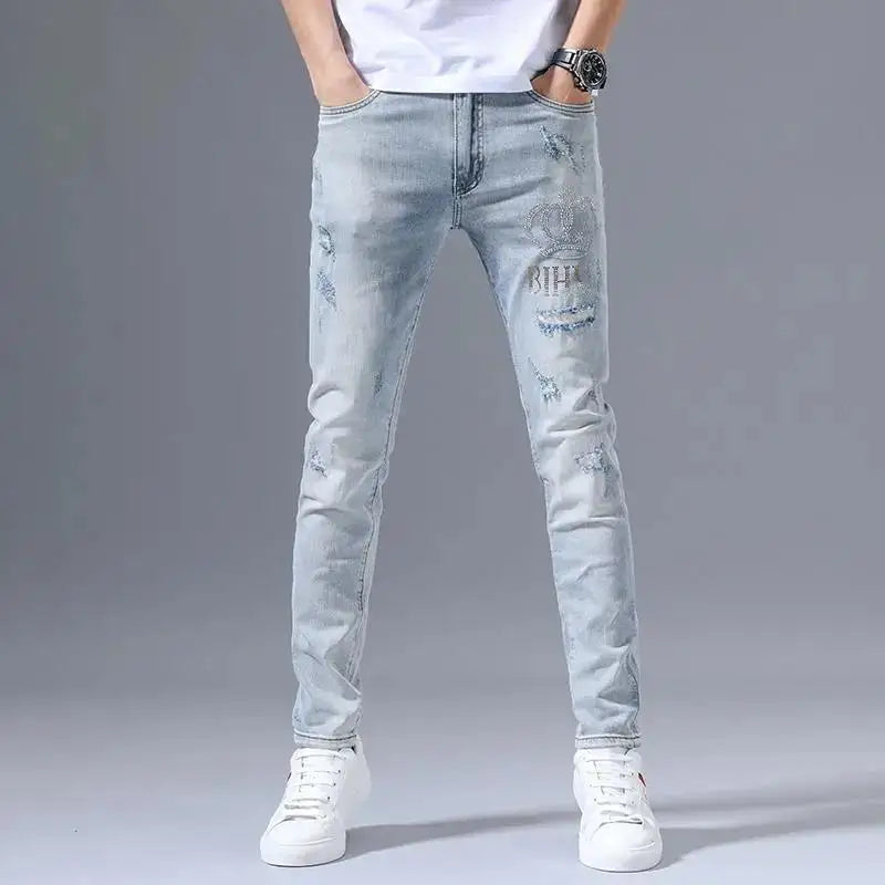 Slim Fit Light Jeans - Clean Casual Denim