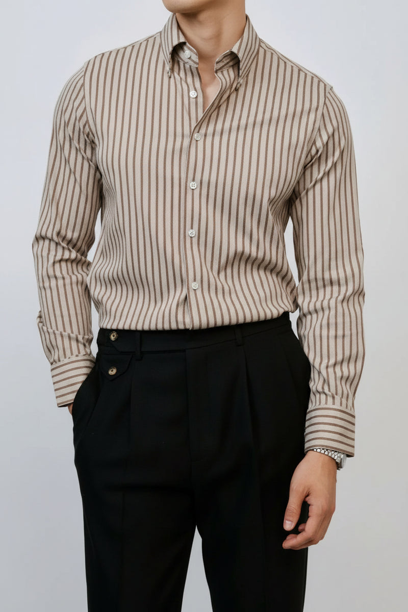 Striped Slim Fit Shirt - Refined Casual Style