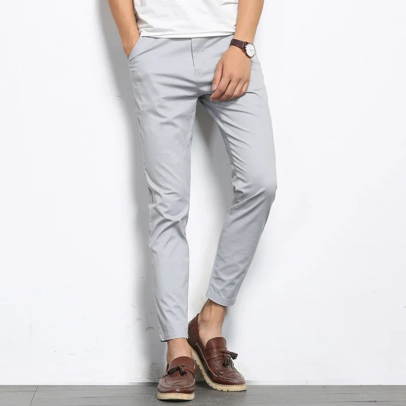Casual Ankle-Length Pants - Clean Everyday Tailoring